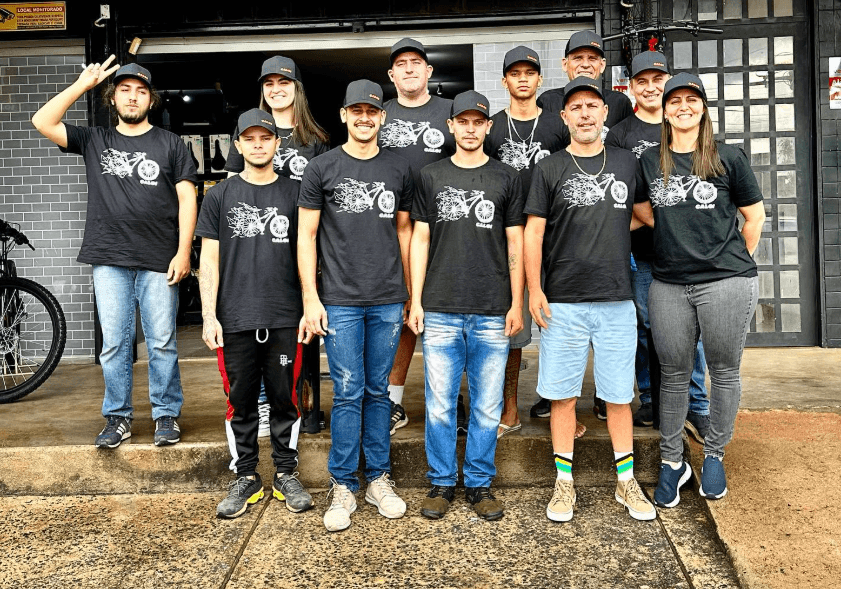 Equipe e comunidade ciclista